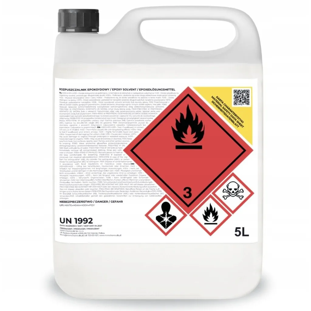 rozpuszczalnik do czyszczenia żywic epoksydowych