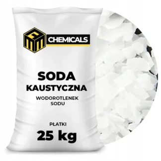 wodorotlenek sodu płatki 25 kg — zdjęcie produktu